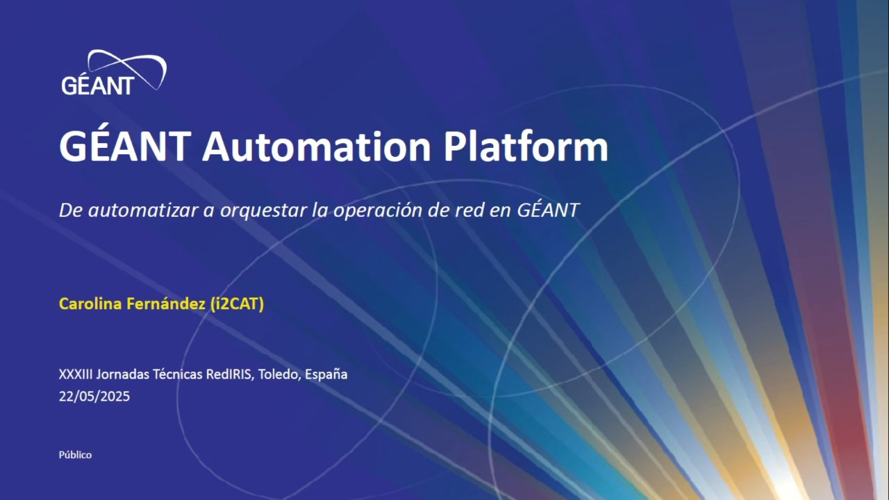 GAP: de automatizar a orquestar la operación de red en GÉANT