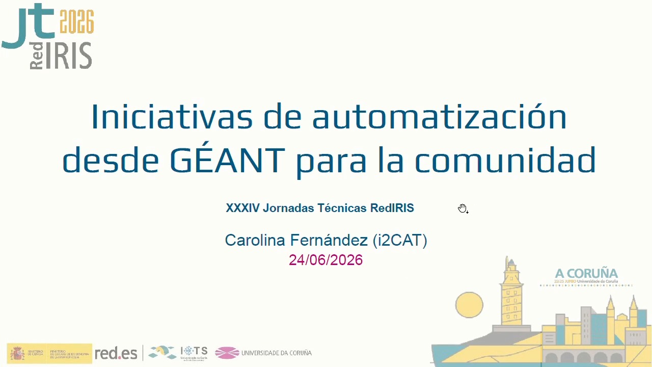 Iniciativas de automatización desde GÉANT para la comunidad